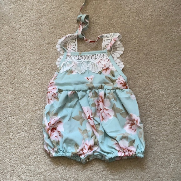 bailey’s blossoms Other - Floral lace romper